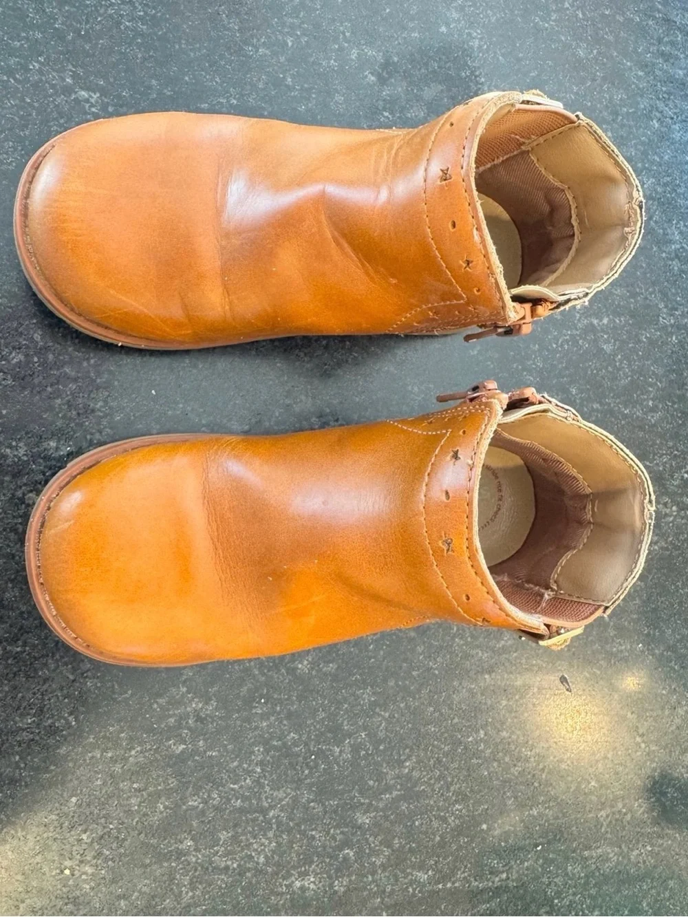Stride Rite Agnes Boots Cognac Color Size Toddler 9